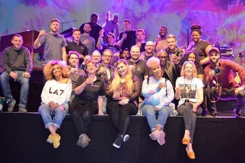 Emeli Sande and the touring crew
