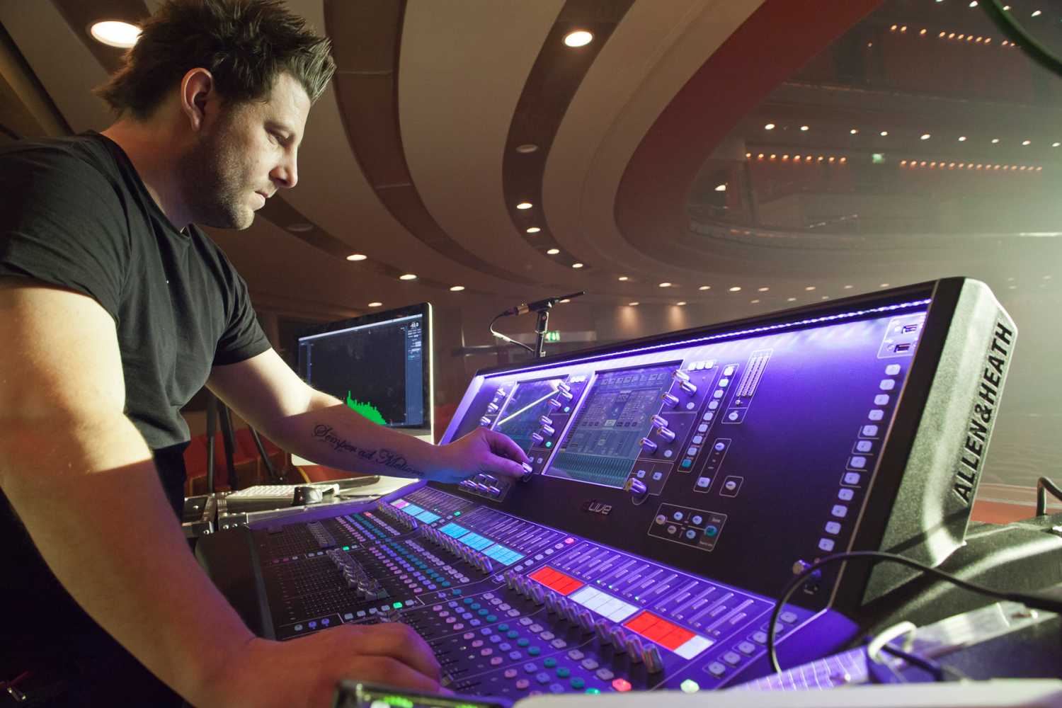 Production manager and FOH engineer Paul Joyce Production manager and FOH engineer Paul Joyce