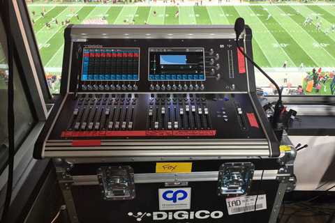 The consoles are assembled into flight-pack configurations for use in a variety of sports venue environments