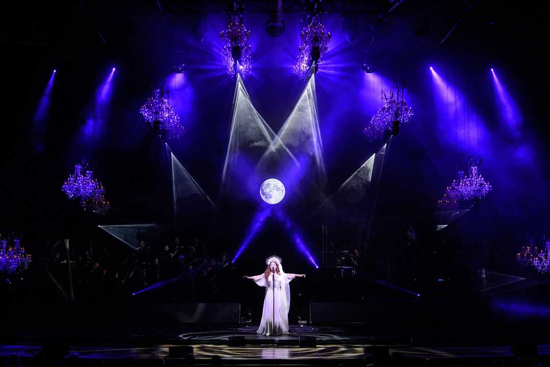 The two-month European tour saw Brightman perform her own hits, alongside popular Christmas carols The two-month European tour saw Brightman perform her own hits, alongside popular Christmas carols
