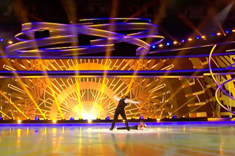 The Dancing on Ice set is a vibrant, versatile space