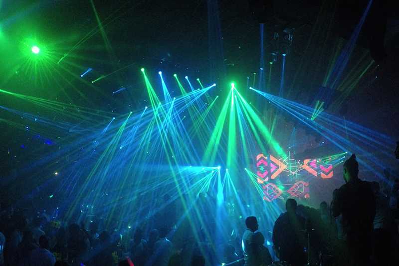 This vast multi-level club boasts an awe-inspiring lightshow This vast multi-level club boasts an awe-inspiring lightshow