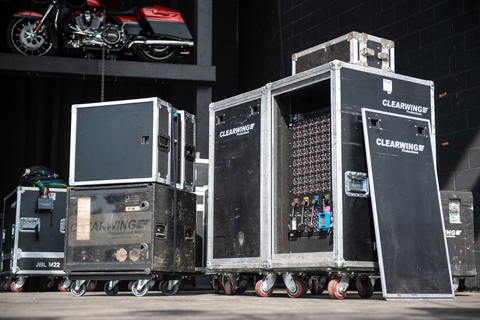Clearwing deployed a complete JBL audio system on the Harley-Davidson Roadhouse Stage