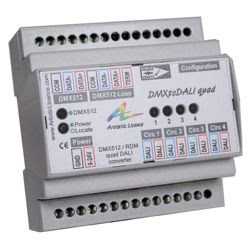 DMXtoDALI quad is specified for the new generation of DALI products DMXtoDALI quad is specified for the new generation of DALI products