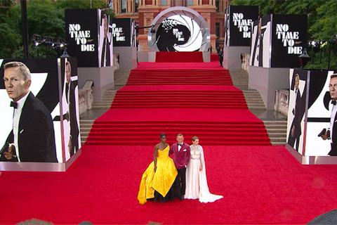 Daniel Craig, Rami Malek, and Lashana Lynch strutted their stuff on the red carpet