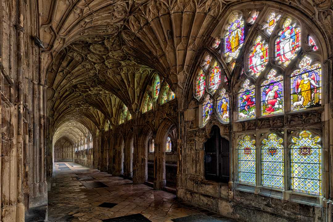 The cathedral’s cloisters served as the location for various Hogwarts scenes in the Harry Potter films (photo: Kevin Lewis) The cathedral’s cloisters served as the location for various Hogwarts scenes in the Harry Potter films (photo: Kevin Lewis)
