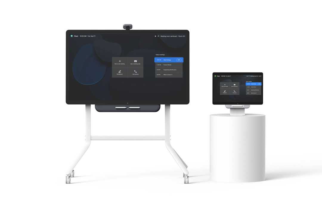 The full Google Meet Series One product portfolio will be shown The full Google Meet Series One product portfolio will be shown