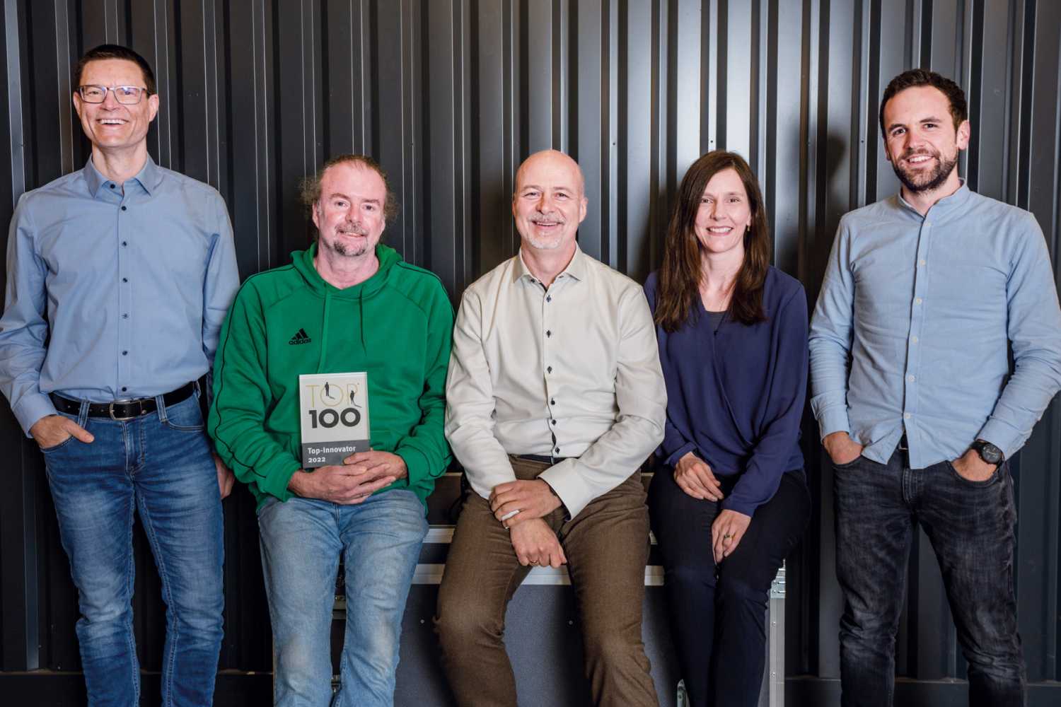 Jan Biermann (head of R&D), Frank Bothe (CTO), Amnon Harman (CEO), Karen Wefelmeyer (CHRD), Florian Platt (manager corporate development) Jan Biermann (head of R&D), Frank Bothe (CTO), Amnon Harman (CEO), Karen Wefelmeyer (CHRD), Florian Platt (manager corporate development)