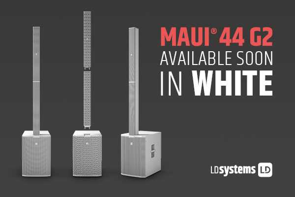 The white MAUI 44 G2 integrates seamlessly into modern and open visual settings The white MAUI 44 G2 integrates seamlessly into modern and open visual settings