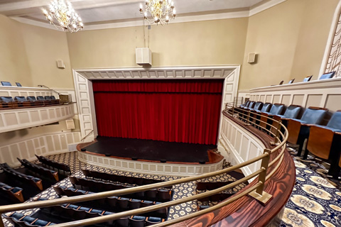 The recently renovated Eichelberger Theatre