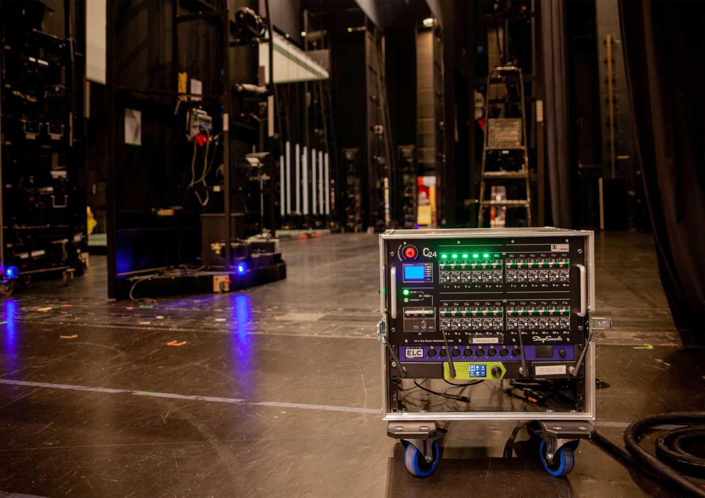 The StageSmarts C24 is a 24-channel power distribution unit